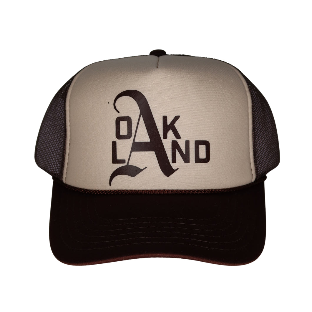 the OAKLAND Trucker- Brown / Tan
