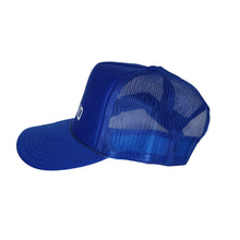 Load image into Gallery viewer, Side view of mesh trucker hat
